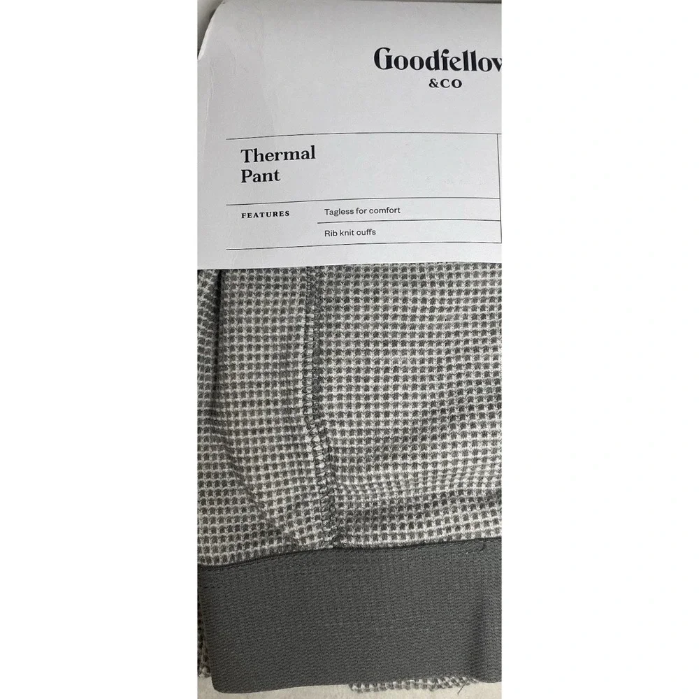 Goodfellow Mens Waffle Thermal Pants Heather Gray Long Johns Sz Small NWT 1574